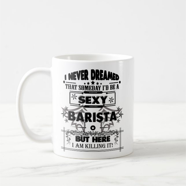 Tasse de barman, cadeaux drôles de tasse de café (Gauche)