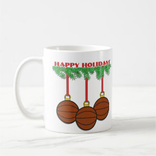 Tasse de basket-ball de Noël