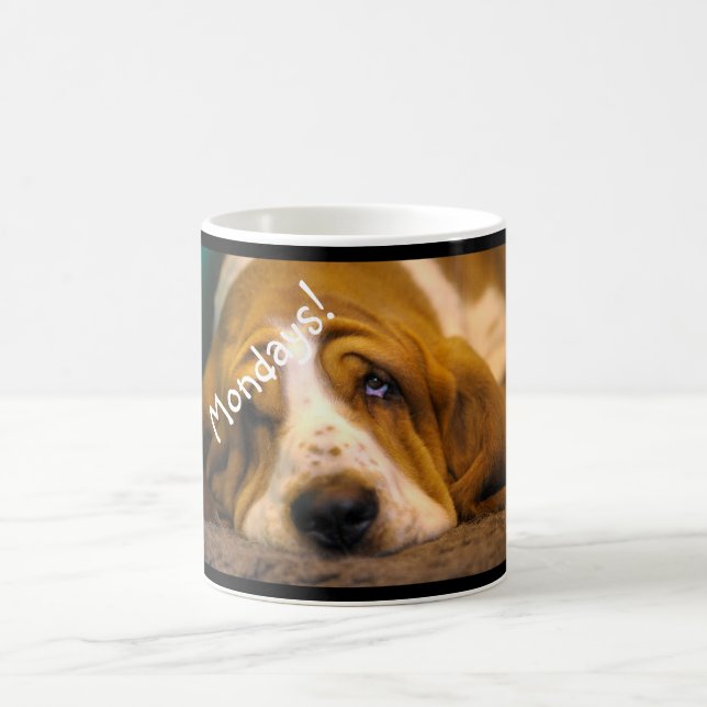 Tasse de Basset Hound lundi (Centre)