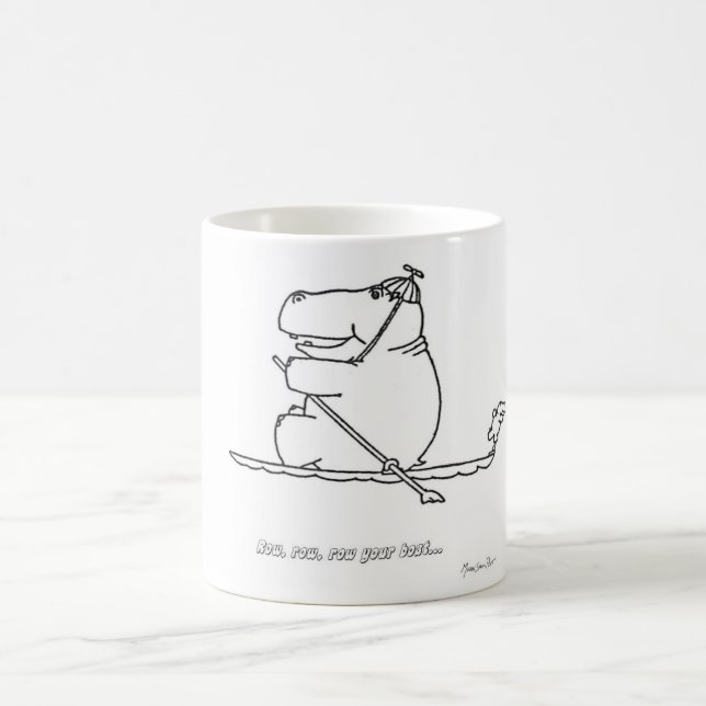 Tasse de bateau de rangée d'hippopotame (Centre)