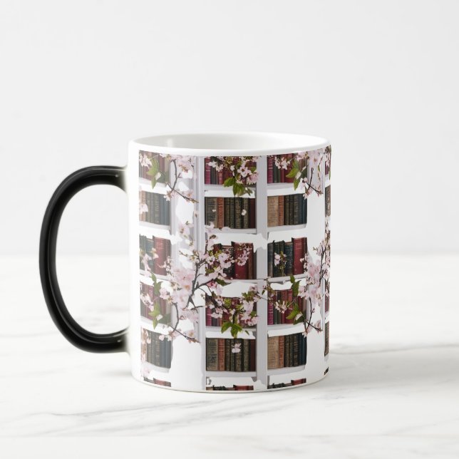 Tasse de bibliothèque à changement de couleur magi (Gauche)