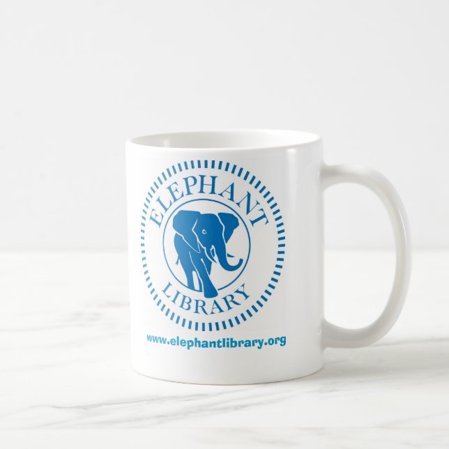 Tasse de bibliothèque d'éléphant (Droite)