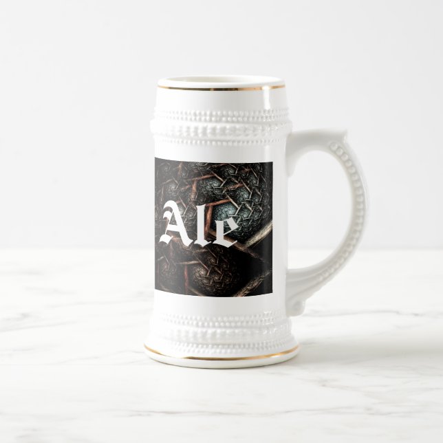 Tasse de bière anglaise de conception de TEXTURE (Droite)