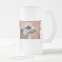 Tasse de bière curieuse de Meerkat