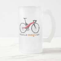 Tasse de bière de conception de bicyclette