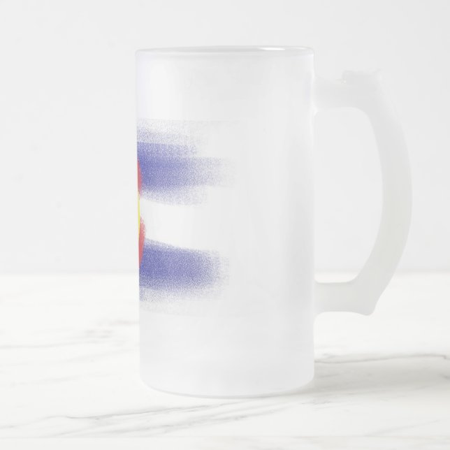 Tasse de bière de craie de drapeau du Colorado (Droit)