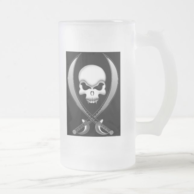 Tasse de bière de crâne de pirate (Droit)
