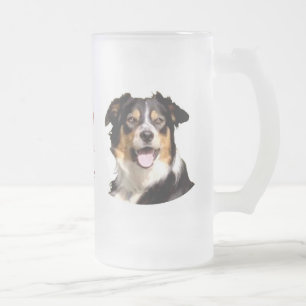 Tasse de bière de Gallois border collie