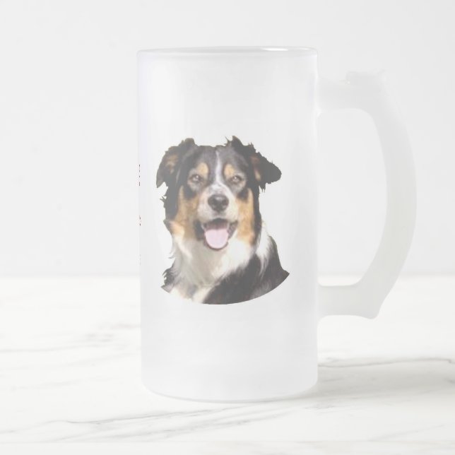 Tasse de bière de Gallois border collie (Droit)