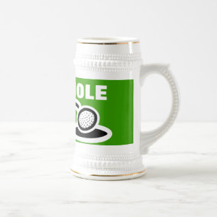 Tasse de bière de golf avec la citation drôle