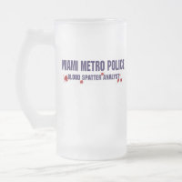 Tasse de bière de POLICE de MÉTRO de MIAMI
