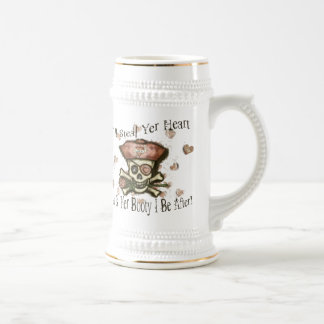 Tasse de bière de sépia de pirate de