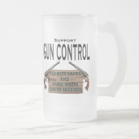 Tasse de bière drôle de Contol d'arme à feu