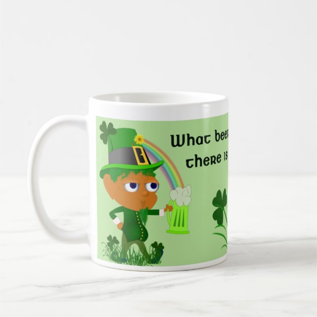 Tasse de bière drôle de lutin (Gauche)