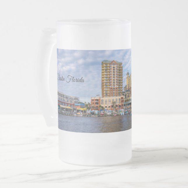 Tasse de bière givré Destin Harbor Boardwalk (Devant gauche)