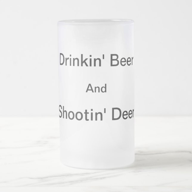 Tasse de bière givrée de cerfs communs de Shootin (Centre)