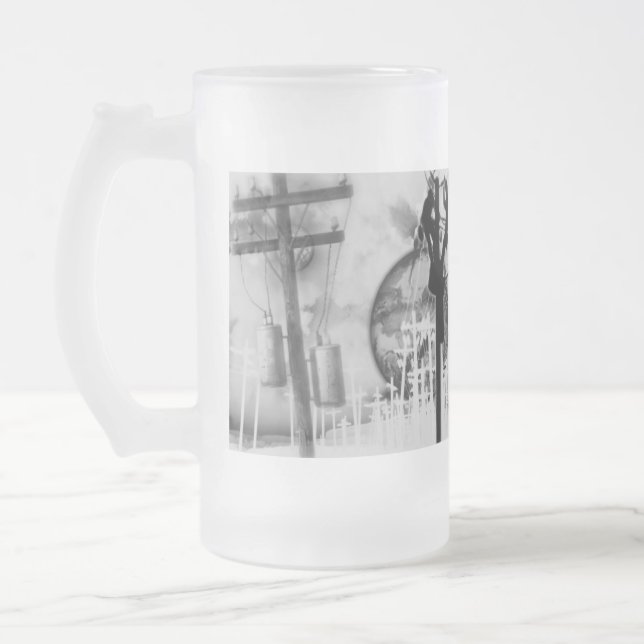 Tasse de bière givrée du monteur de lignes (Gauche)