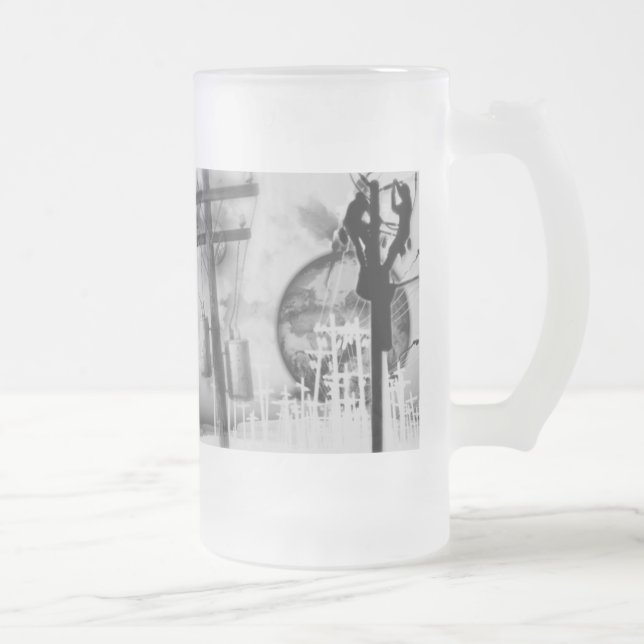 Tasse de bière givrée du monteur de lignes (Droit)