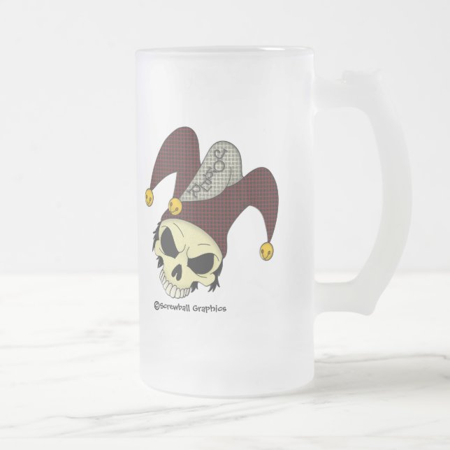 Tasse de bière givrée par joker mort (Droit)
