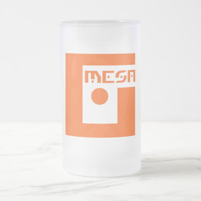 Tasse de bière givrée par logo de MESA de geek (Centre)