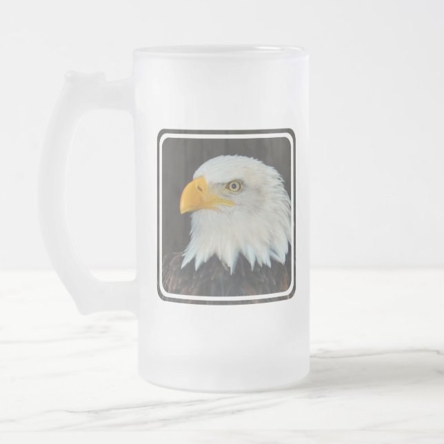 Tasse de bière givrée par tête d'Eagle (Gauche)