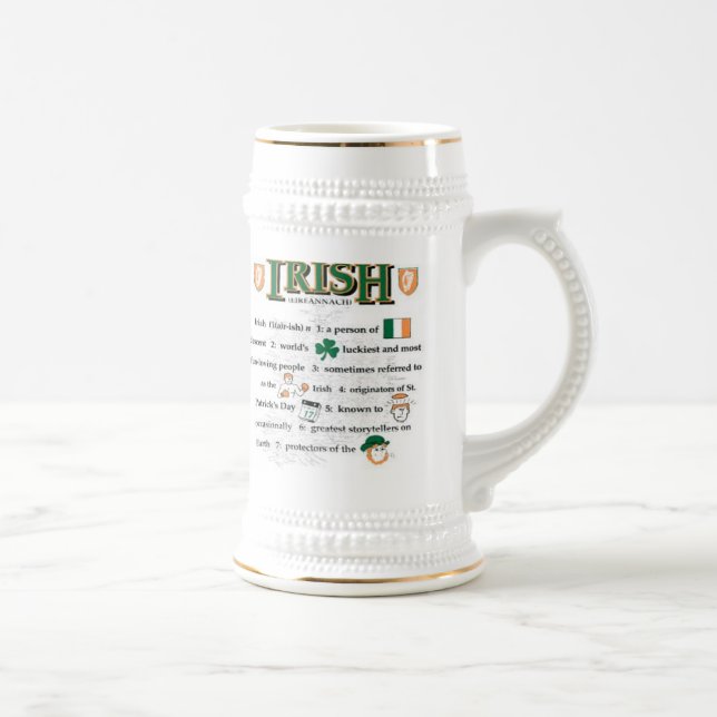 Tasse de bière irlandaise (Droite)