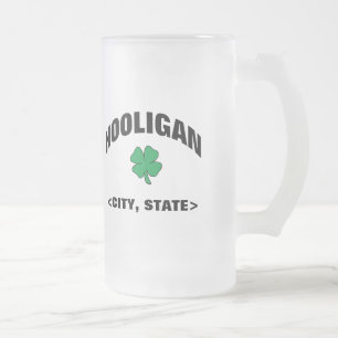 Tasse de bière irlandaise personnalisée de voyou