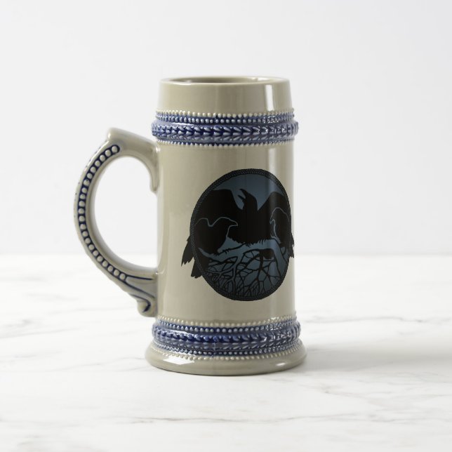 Tasse de bière sauvage d'oiseau de tasse d'art de (Gauche)