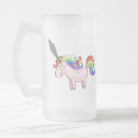Tasse de bière virile impressionnante de licorne