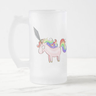 Tasse de bière virile impressionnante de licorne