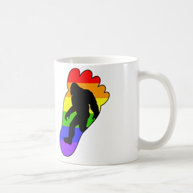 Tasse de Bigfoot de gay pride (Droite)