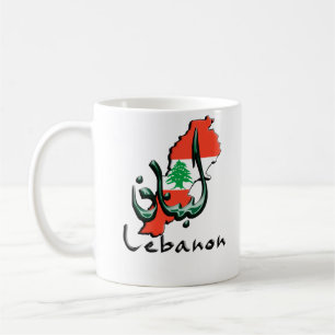 Tasse de bilingue du Liban 3D