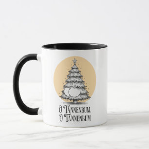 Tasse de blague de fessier de Noël O Tannenbum