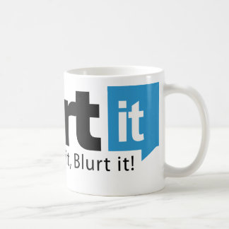 Tasse de blanc de Blurtit
