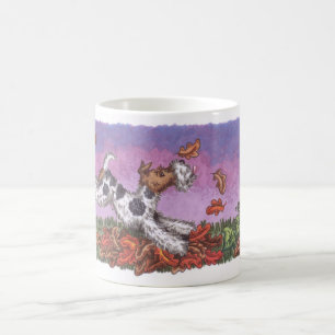 Tasse de blanc de l'automne 11oz de Fox de fil
