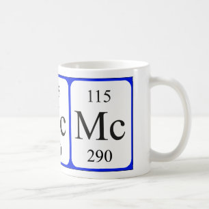 Tasse de blanc de l'élément 115 - Moscovium