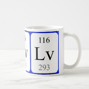 Tasse de blanc de l'élément 116 - Livermorium