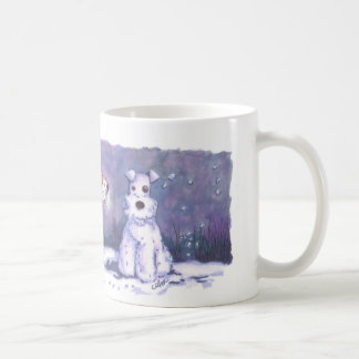 Tasse de blanc de l'hiver 11oz de Fox de fil