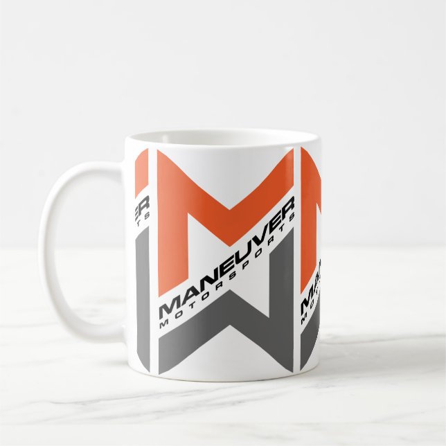 Tasse de blanc de ManeuverMotorsports (Gauche)