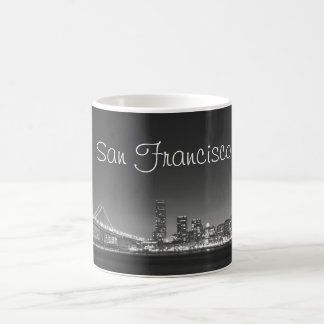 Tasse de blanc de noir d'horizon de San Francisco