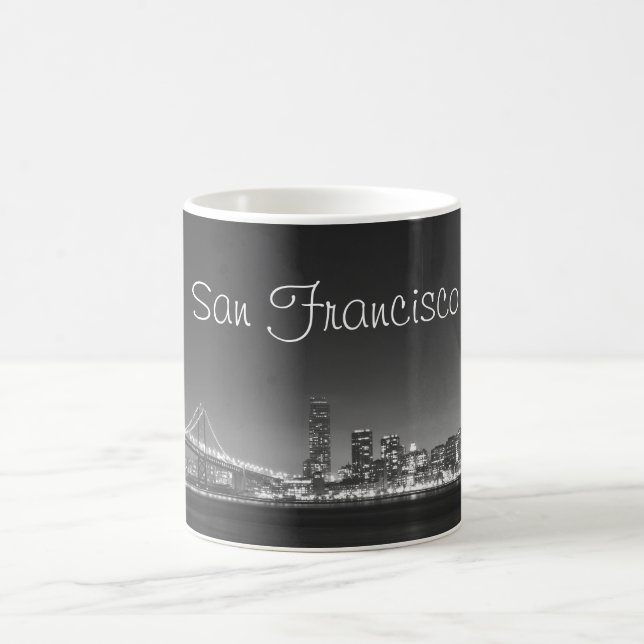 Tasse de blanc de noir d'horizon de San Francisco (Centre)