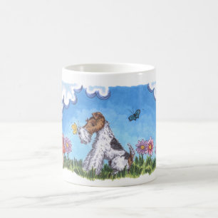 Tasse de blanc du ressort 11oz de Fox de fil