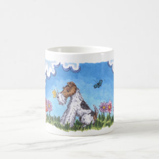 Tasse de blanc du ressort 11oz de Fox de fil