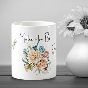 Tasse de boisson future maman accents de bouquet b