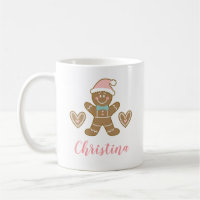 Tasse de bonhomme en pain d'épice de Noël