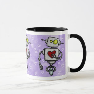 tasse de bot de coeur