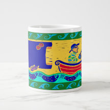Tasse de bouillon de pêcheur humoristique