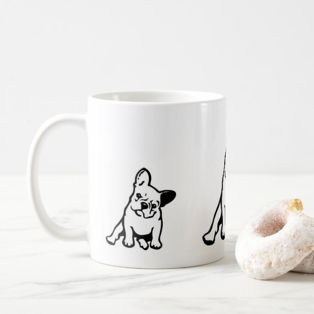 Tasse de bouledogue français (Avec donut)