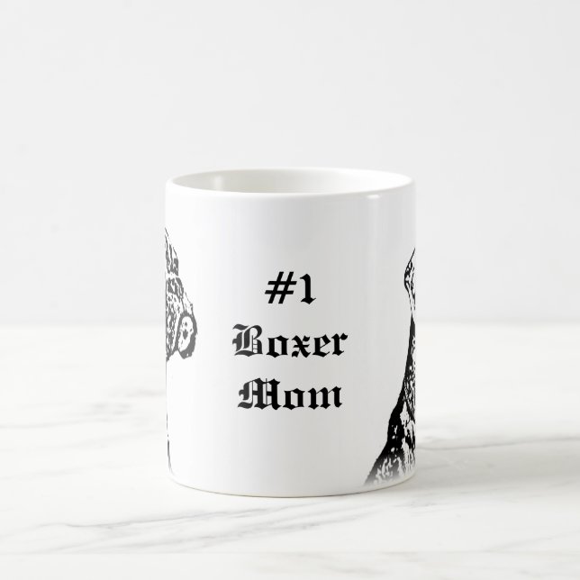 Tasse de boxeur de maman du boxeur #1 (Centre)