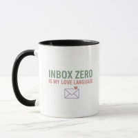 Tasse de bureau drôle Amour Langage Zéro Boîte de